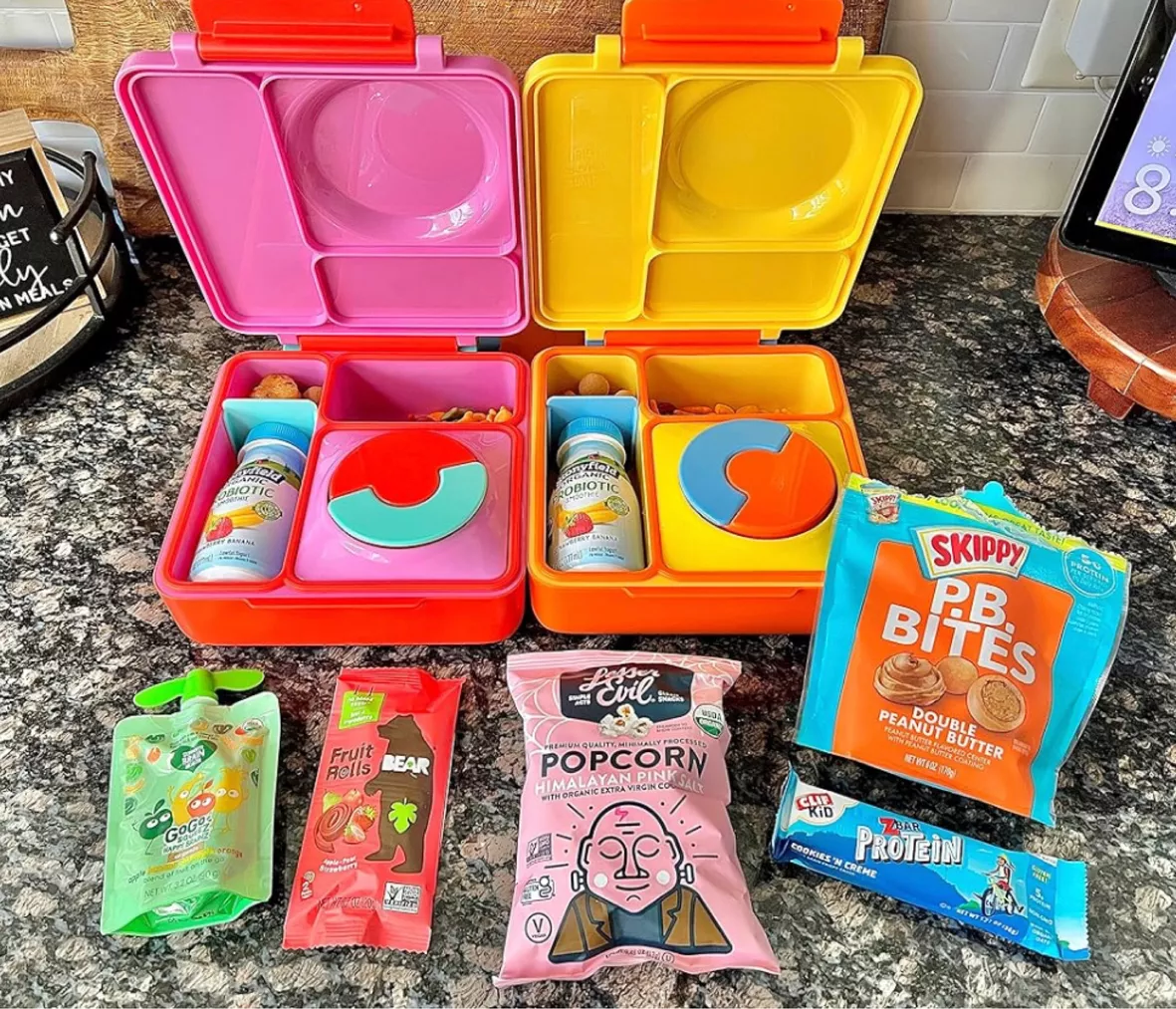  OmieBox Kids Utensils Set with Case - 2 Piece Plastic