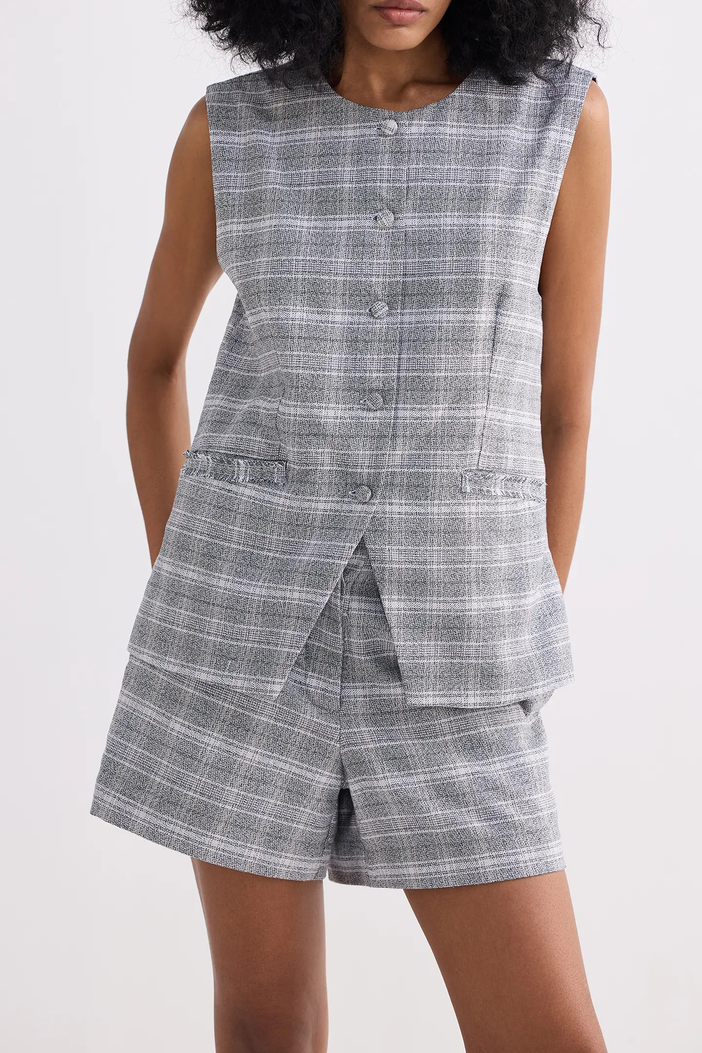 Reistor Cotton Tweed Vest Jacket (Women) | Nordstrom | Nordstrom