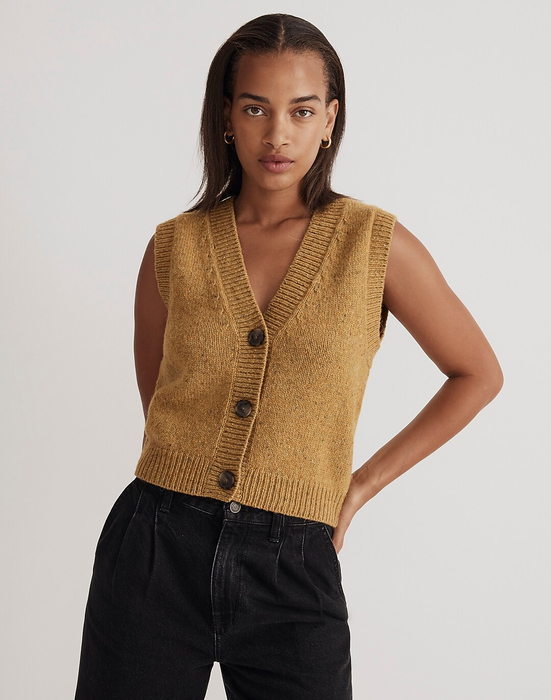 Donegal Button-Front Sweater Vest | Madewell