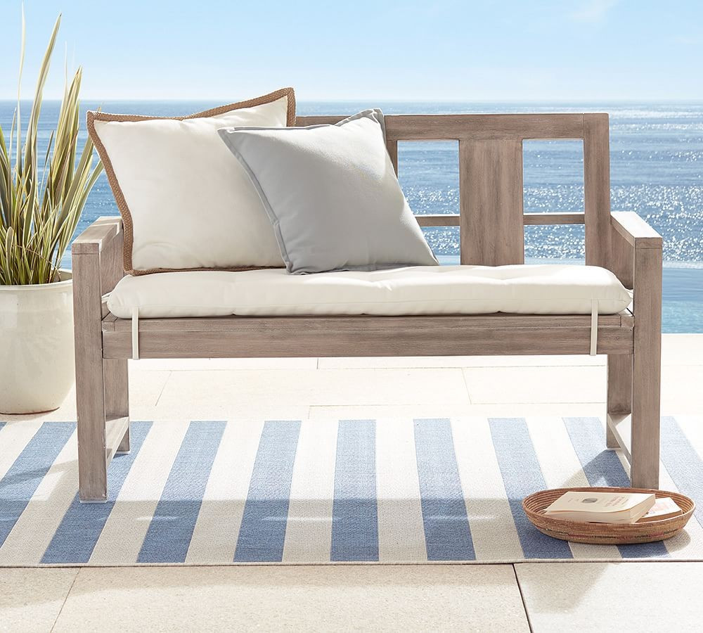 Indio FSC® Eucalyptus 53" Porch Bench | Pottery Barn (US)