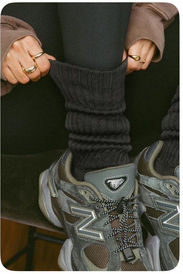 Slouchy socks
Scrunch socks
Streetwear 

#LTKActive #LTKStyleTip