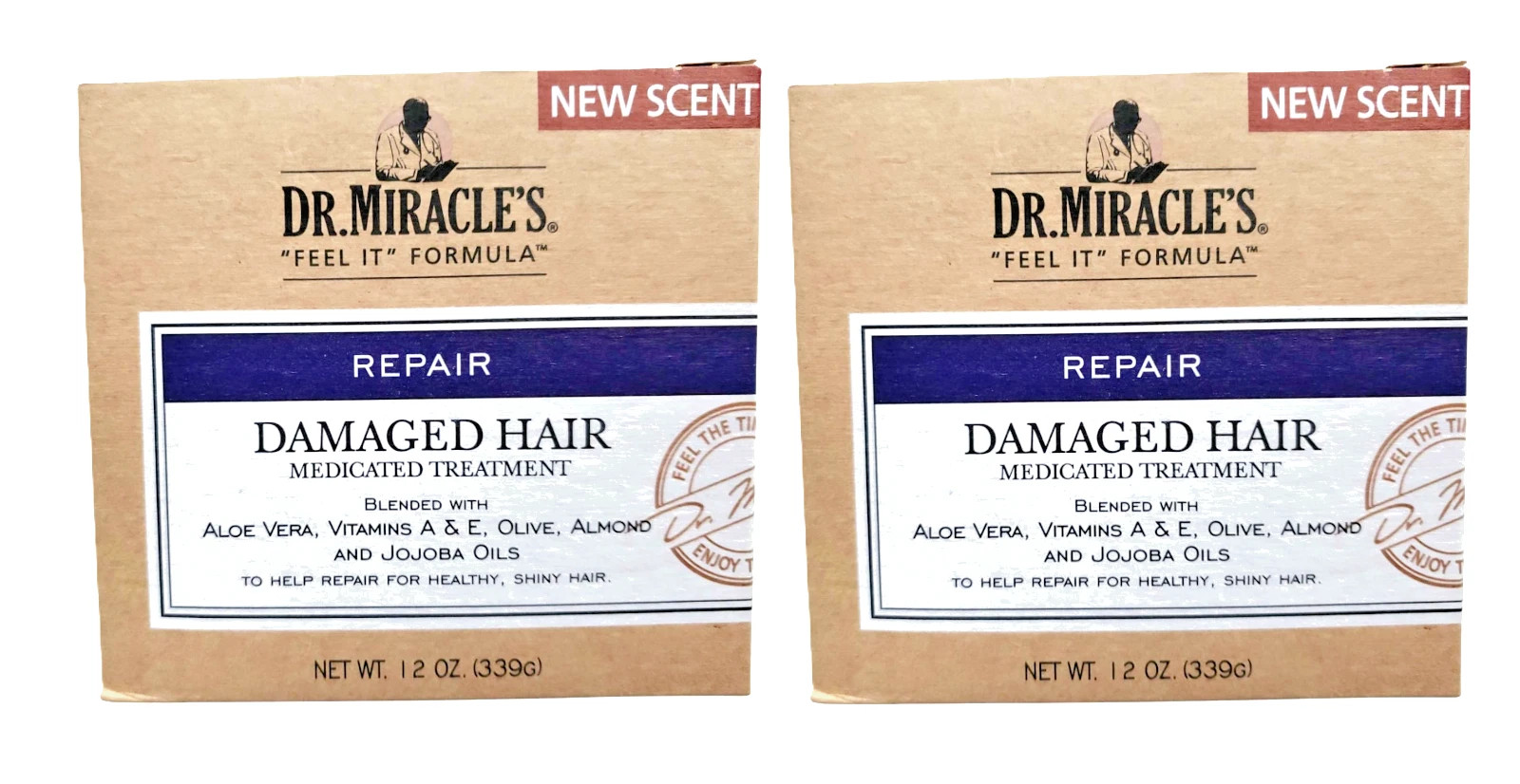 Dr. Miracle's Repair Damaged Hair Medicated Treatment 12 Oz Set of 2 | eBay US
