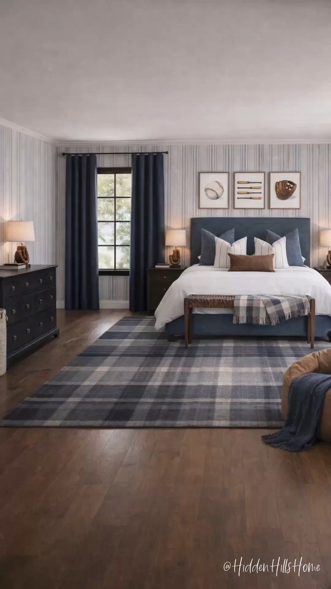 Blue and brown boys baseball bedroom mood board, baseball lamp, baseball artwork, boys bedding, boys bedroom design ideas #boys #baseball

#LTKHome #LTKSeasonal #LTKKids
