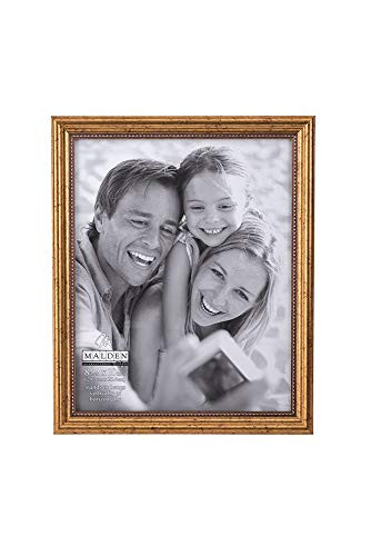 Malden International Designs Classic Wood Picture Frame, 8x10, Gold | Amazon (US)