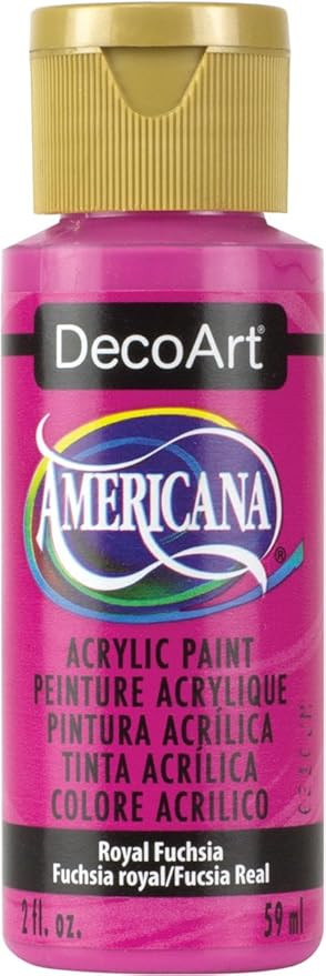 DecoArt Americana Acrylic Paint, 2-Ounce, Royal Fuchsia | Amazon (US)