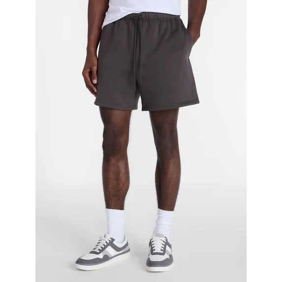 No Boundaries Fleece Jogger Shorts, 6" Inseam, Men's Sizes XS-5XB | Walmart (US)