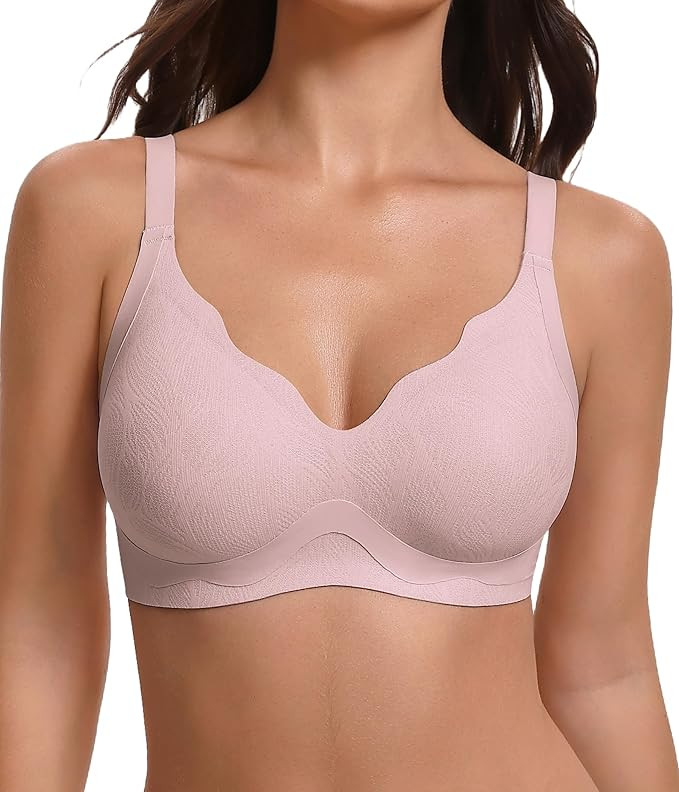 Avidlove Wireless Bras for Women Comfort Seamless Jelly Supportive Bra Full Coverage Tshirt Push ... | Amazon (US)