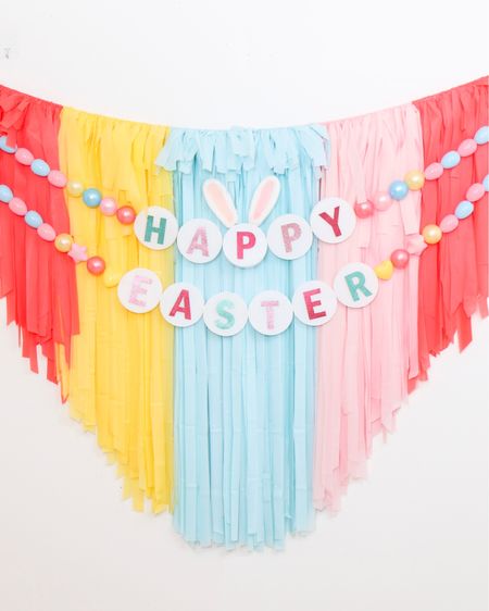 DIY Easter oversized Taylor Swift inspired friendship bracelet garland!
🐰🐰🐰
I used Easter eggs as some of the “beads” ff#or this one, Easter pink letters and added bunny ears to the middle! Doesn’t it look fun with a a party fringe backdrop!
💕🐰🫶🏻

Full tutorial & tips shared for both my Christmas Era & Valentines Day garland reel (@fernandmaplestyle) Be sure to check out the rainbow St. Patrick’s one too! Ow for every occasion! Which theme next?!
❤️❤️❤️

#diydollartree #dollartreediy #diyeaster
#taylorswift #taylorswiftfriendshipbracelets #friendshipbracelet #diyeasterdecor #diyeasterdecor #swift #swifties #swiftieforever #taylorswiftinspired #taylorswiftparty #taylorswifteaster #swiftieforever #jumbofriendshipbracelet

#LTKSeasonal #LTKparties #LTKkids