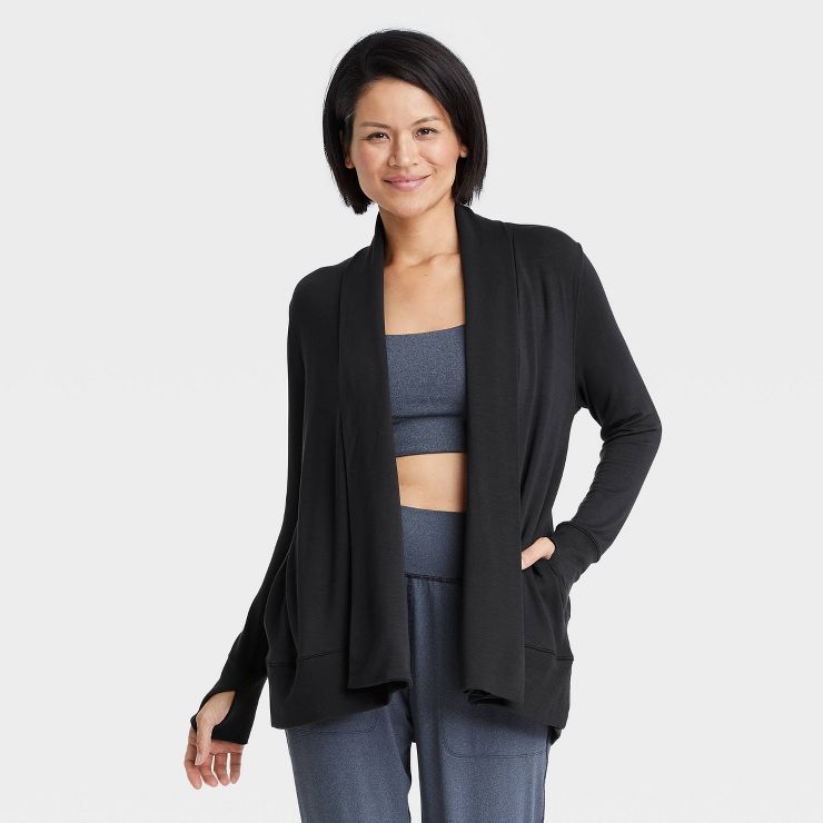 Women's French Terry Modal Cardigan - All in Motion™ | Target