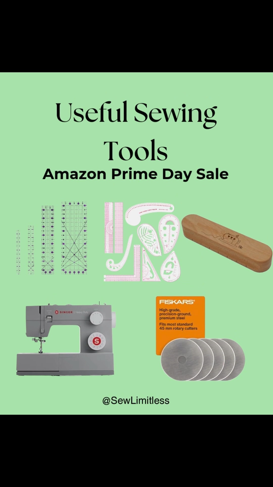 Did you know there’s sewing and crafting tools on sale during Amazon prime day? Here are just a few of the things I picked out that can be really useful. 

Rulers and French curves are great for pattern alterations. A tailor’s clapper can give you a nice crisp edge. A sewing machine if you need one. And stock up on replacement blades for the rotary cutter. And there’s much more online. 

 #LTKSeasonal #LTKSaleAlert #LTKvlog
