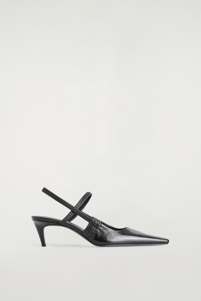 Pointed Leather Slingback Kitten Heels | COS UK