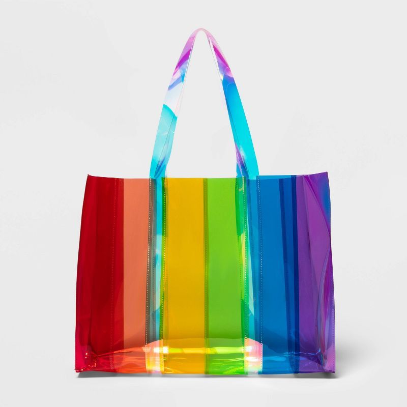 Pride Rainbow Panel Tote Handbag | Target
