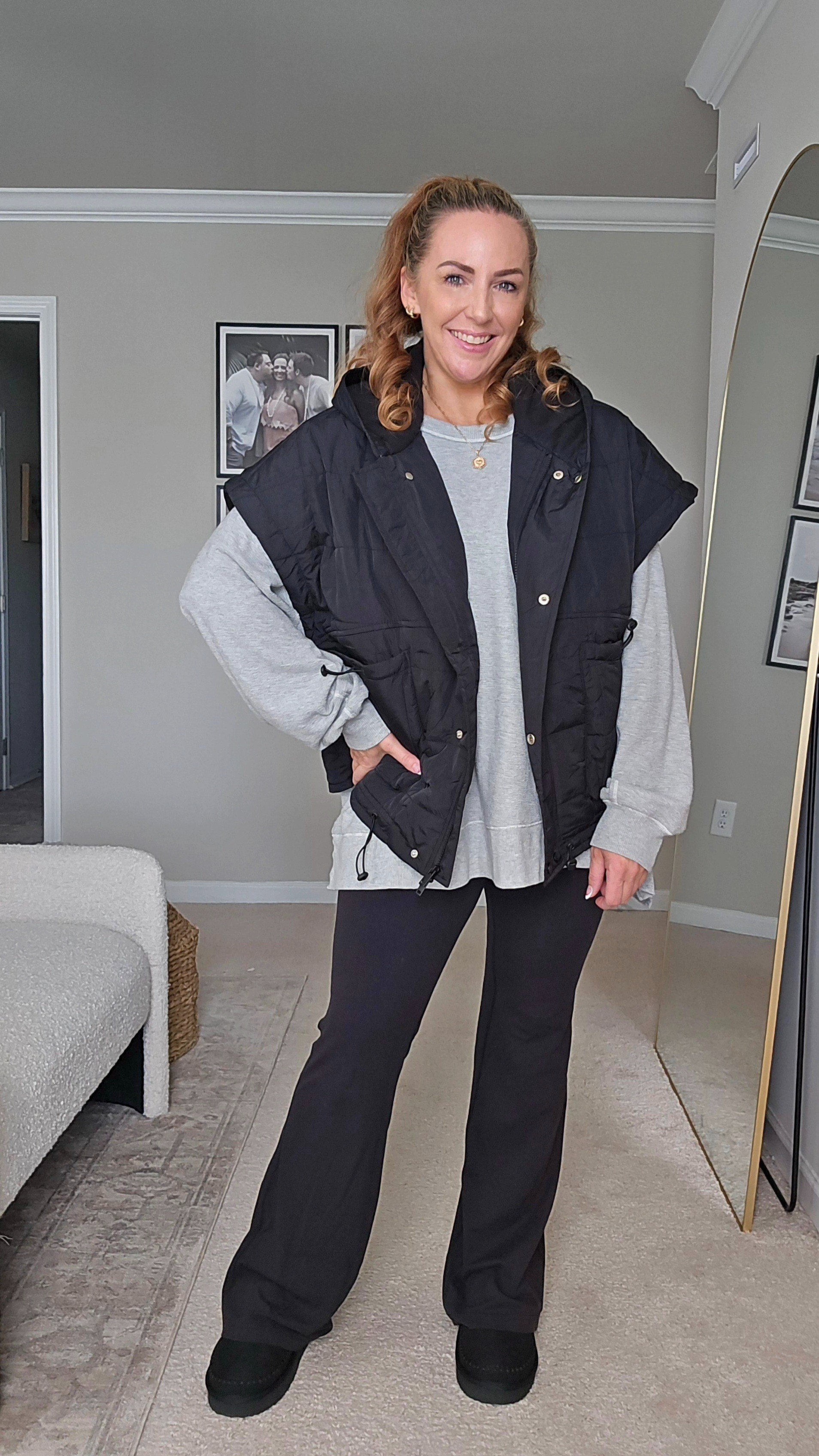 Easy layering puffer vest with a hood and pockets. Lightweight, cozy, and perfect over sweaters or long sleeves.

#LTKSaleAlert #LTKSeasonal #LTKOver40