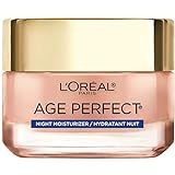 L'Oreal Paris Skincare Age Perfect Rosy Tone Cooling Night Moisturizer, Face Moisturizer to Reactiva | Amazon (US)