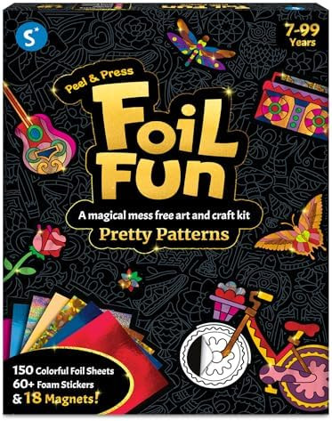 Skillmatics Foil Fun - Pretty Patterns, 18 DIY Magnets Mess-Free Art, Colorful Creative Party Act... | Amazon (US)