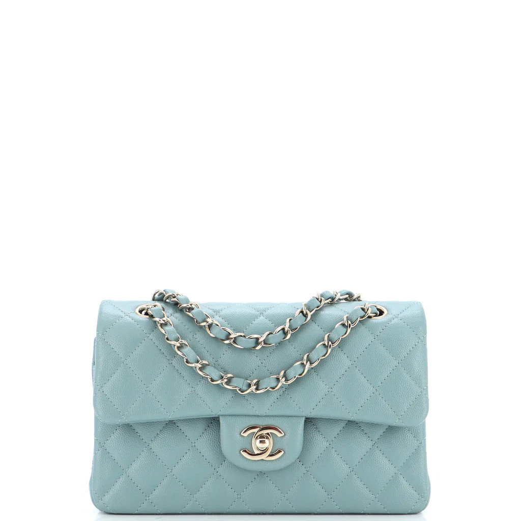 Classic Double Flap Bag Quilted Caviar Small | Rebag