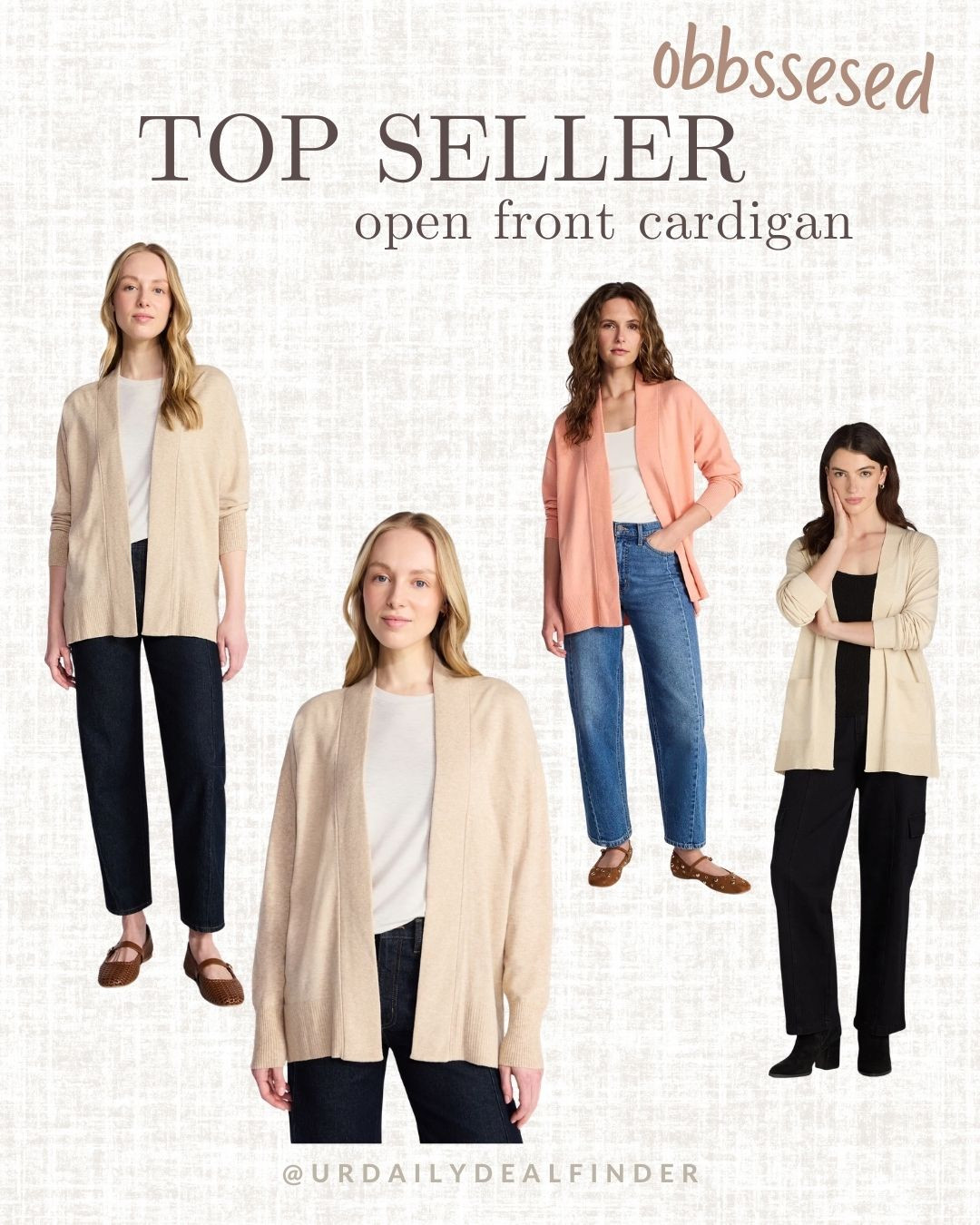 CARDIGAN - Spring styling with this open front cardigan. Love the matching white basic tee!

#spring fashion inspo #brown handbag #brown sandals #adidas handball spezial #crossbody #small shoulder bag #purse with gold hardware #seasonal fashion #fall fashion #fuzzy sweater #winter sweater #style inspo #winter fashion #Abercrombie tailored pants #wide leg tailored pants #brown pants #office style #office outfit inspo #fashion inspo #outfit inspo #casual style #casual outfit #work fashion #office outfit #weekend style #date night outfit #happy hour outfit inspo #dinner date outfit #mom style #airport outfit #travel outfit #style inspo #brown hat #baseball cap #ootd 

 #LTKdayinmylife #LTKootd #LTKMidsize