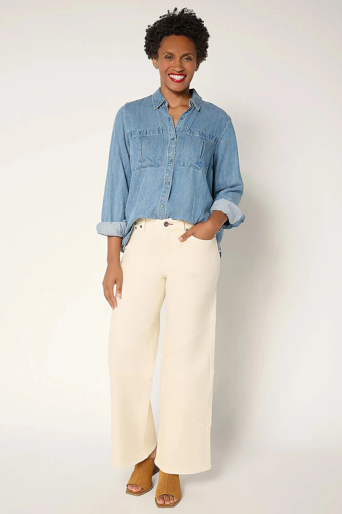 Full Leg Jean with Seamed Knee | Peace Love World