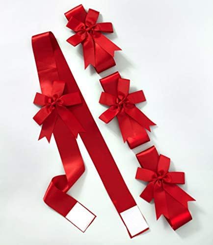 The Lakeside Collection Red Holiday Ribbons for Use on Furniture and Room Accents - Set of 4 | Amazon (US)