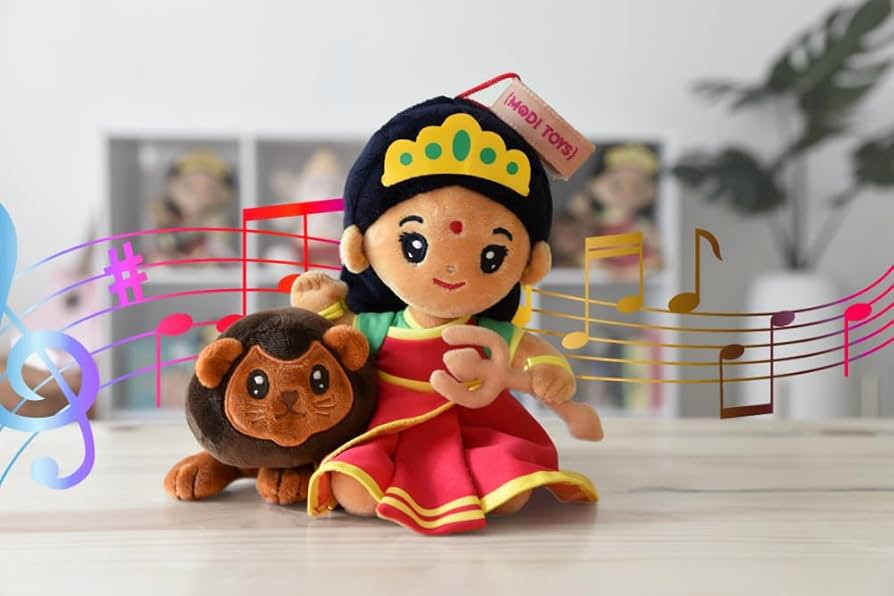 MODI TOYS Durga Devi (Small - 7 inch) Mantra Singing Plush Toy | Ideal for Newborns, Infants, Tod... | Amazon (US)