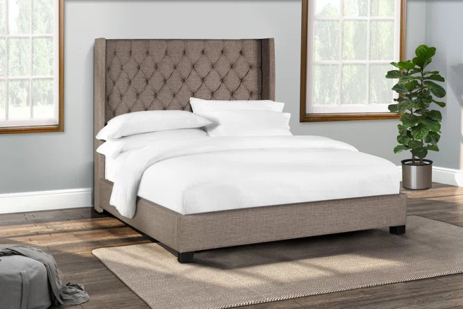 Etta Avenue™ Hester Tufted Upholstered Standard Bed | Wayfair North America