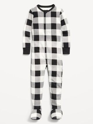 Unisex Matching Plaid Footed One-Piece Pajamas for Toddler &#x26; Baby | Old Navy (US)