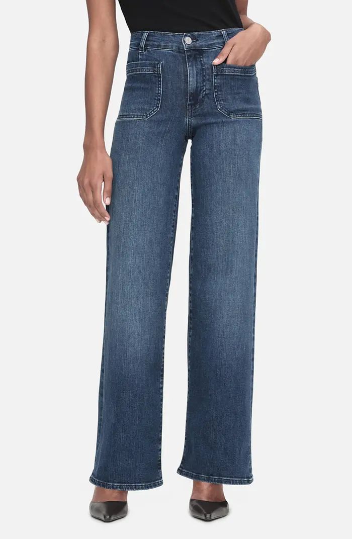 FRAME Le Slim Palazzo Pocket Wide Leg Jeans | Nordstrom | Nordstrom