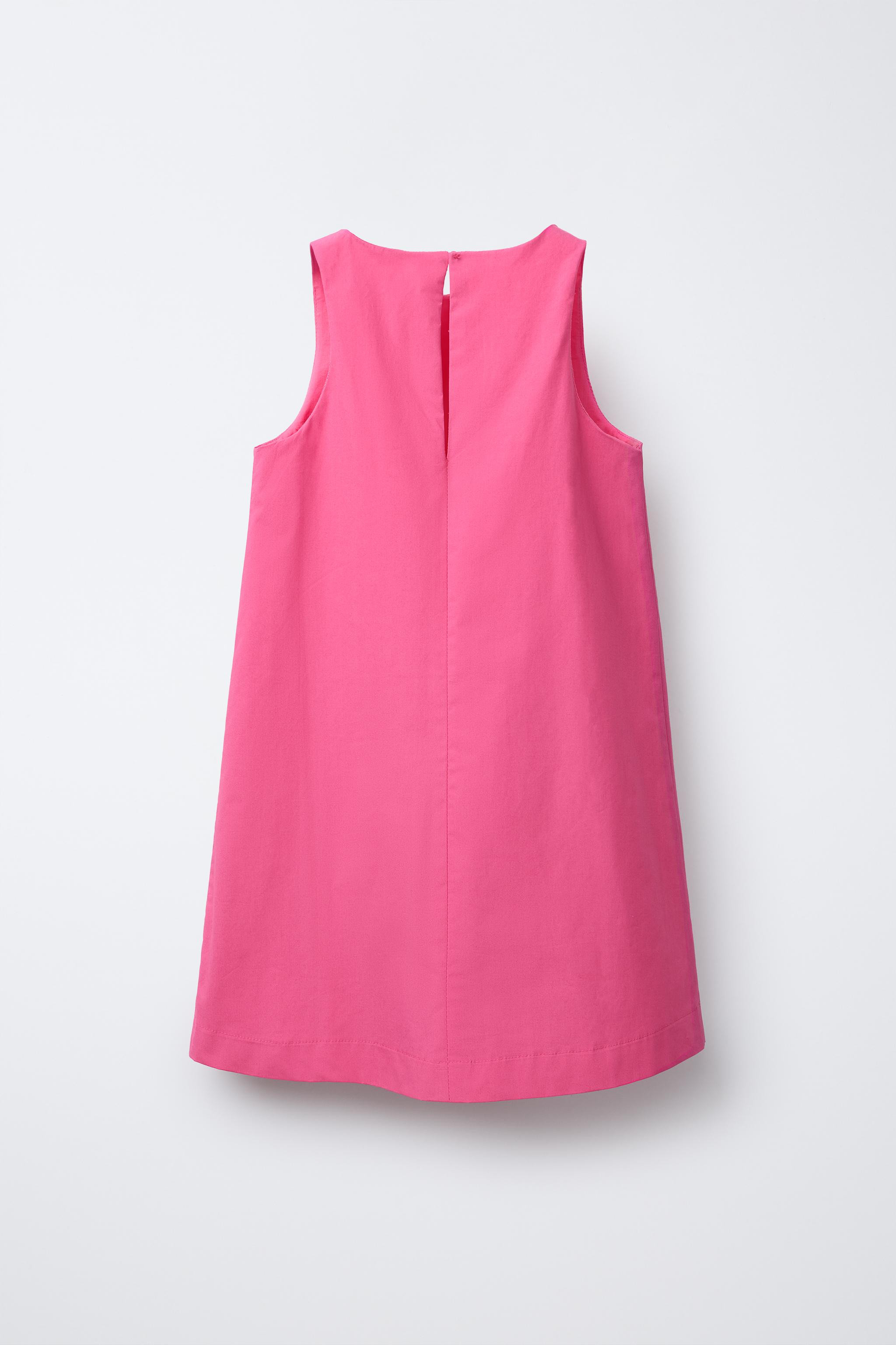 POPLIN DRESS WITH BOWS | Zara US