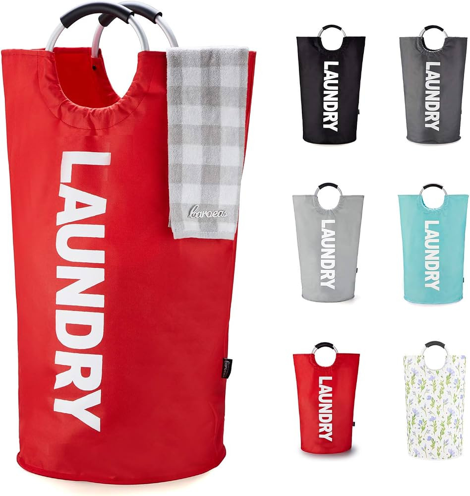 Caroeas 125L Laundry Basket,Large Laundry Hamper, Laundry Bag with Padded Handles, Clothes Hamper... | Amazon (US)