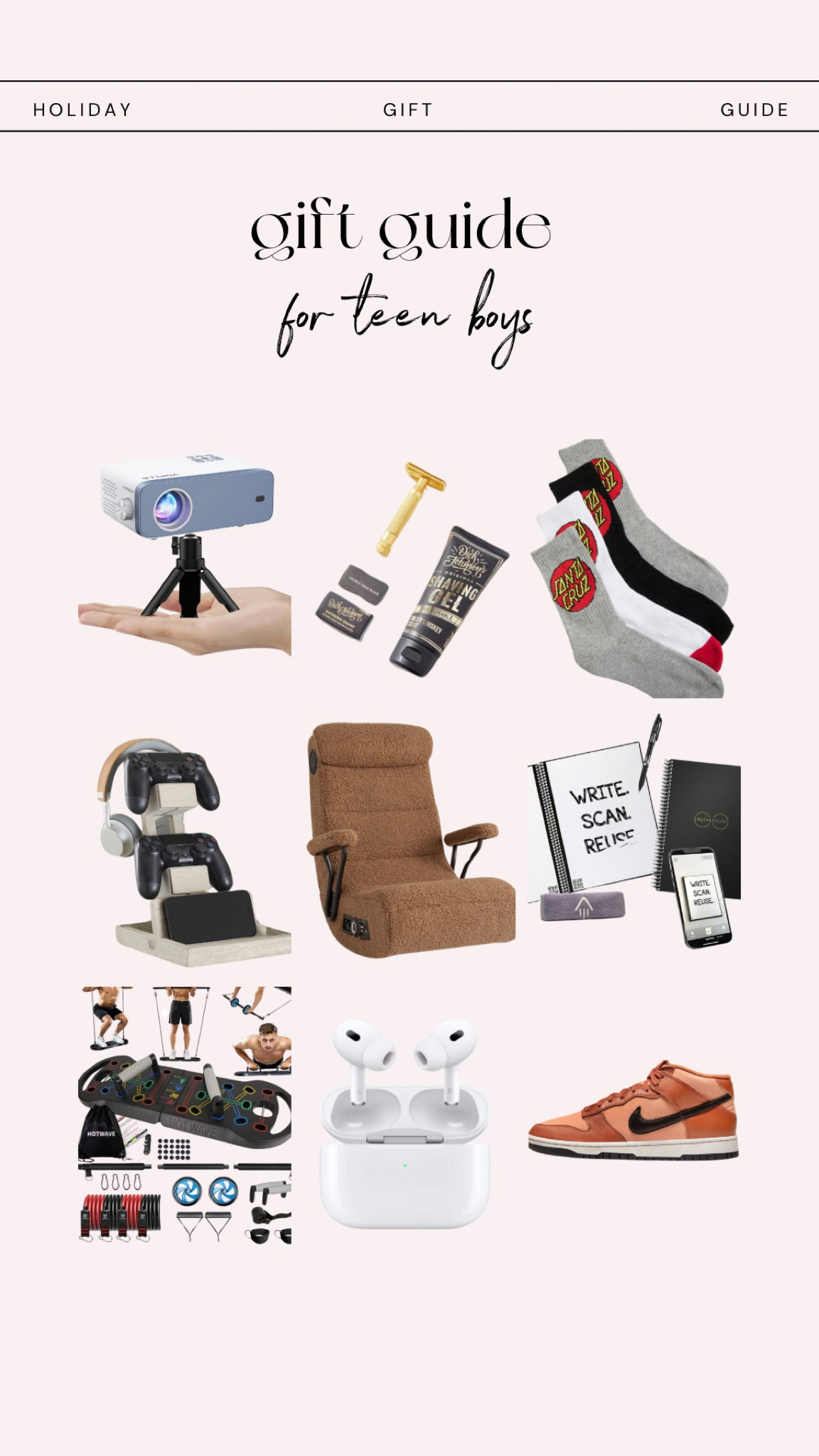 City Girl Gone Mom 2023 gift guide // Teen Boy Gift Guide 

Gift guide, holiday shopping, holiday gifts, gifts for boys, gifts for Teen boys #LTKCyberWeek 

#LTKU #LTKHoliday