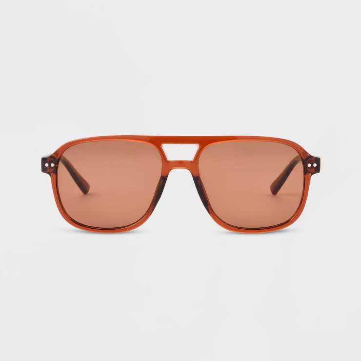Women's Plastic Aviator Sunglasses - Universal Thread™ | Target