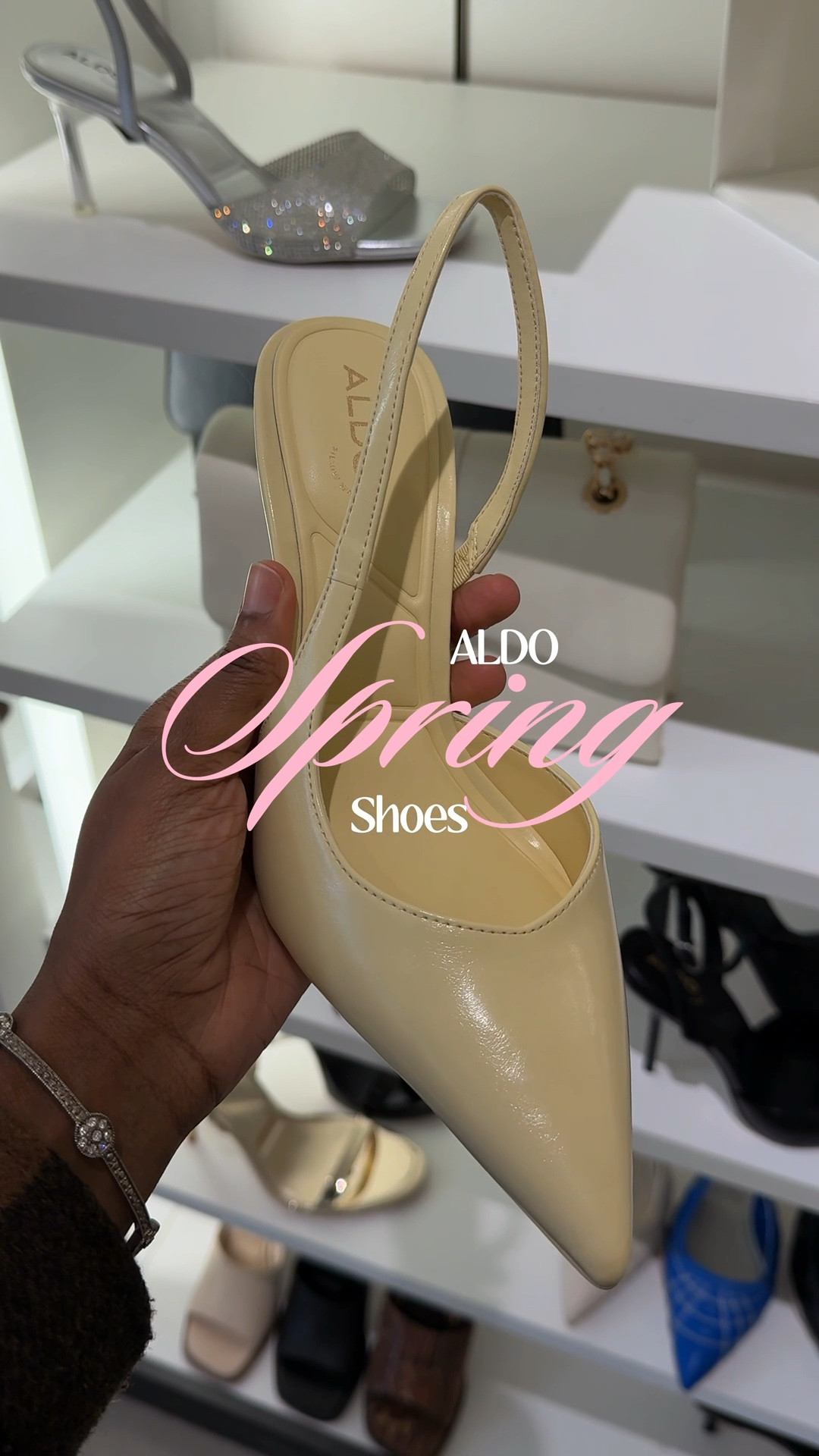 NEW ALDO spring shoes perfect for dressy looks, everyday outfits, wedding season, and workwear. 

Super comfortable with Pillow Walk padding. I typically wear a size 8, and they fit true to size💅🏾

#LTKWorkwear #LTKWedding #LTKvlog