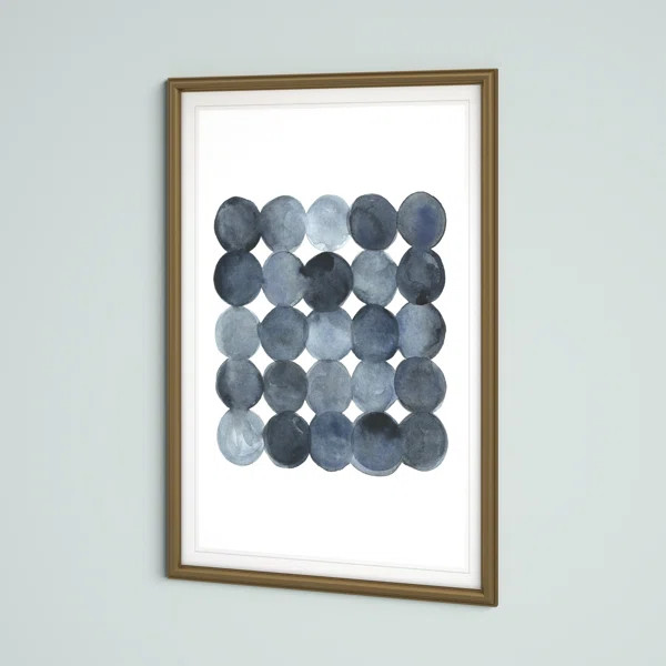 Blue Gray Density I Framed On Canvas Minimalistic | Wayfair North America