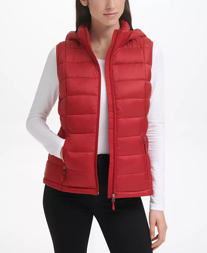Women's Packable Hooded Down Puffer Vest, Created for Macy's | Macys (US)