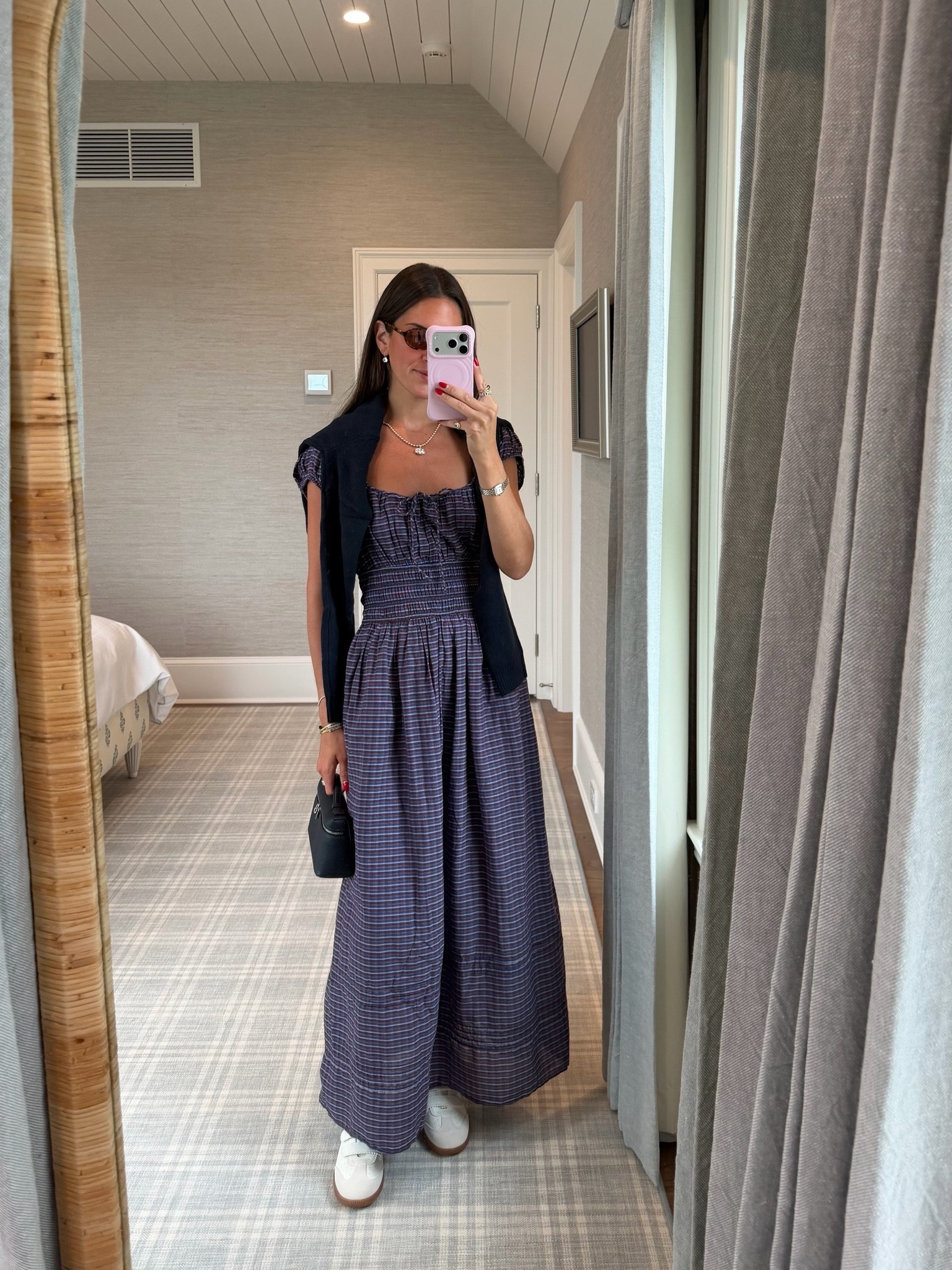 Xsmall dress 
Small sweater 

Fall dresses 
Fall sweater 
Fall outfits 
Fall trends

#LTKootd #LTKgrwm #LTKSeasonal