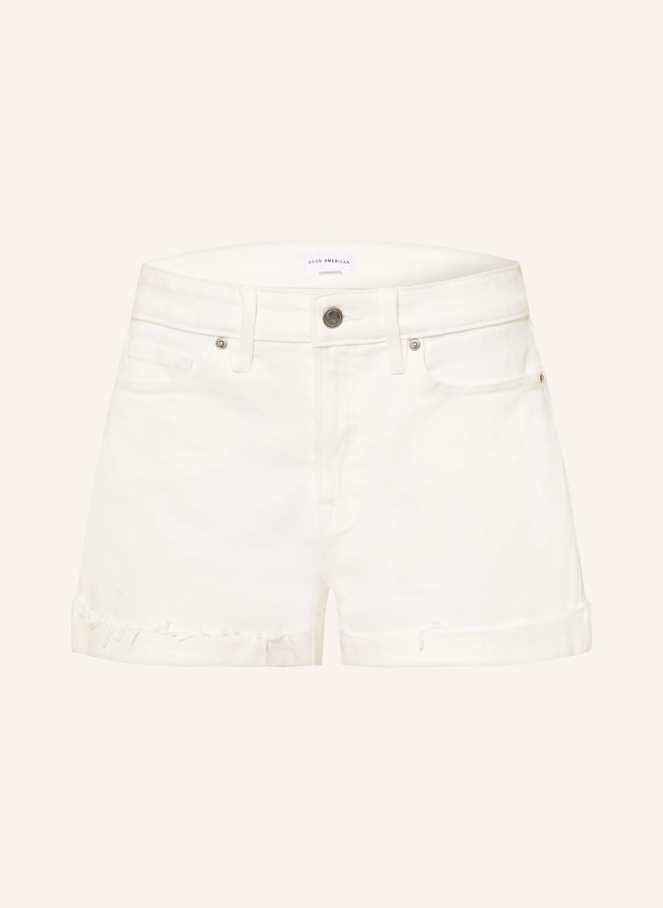 GOOD AMERICAN Jeansshorts GOOD GIRLFRIEND in 001 white | Breuninger (DACH)
