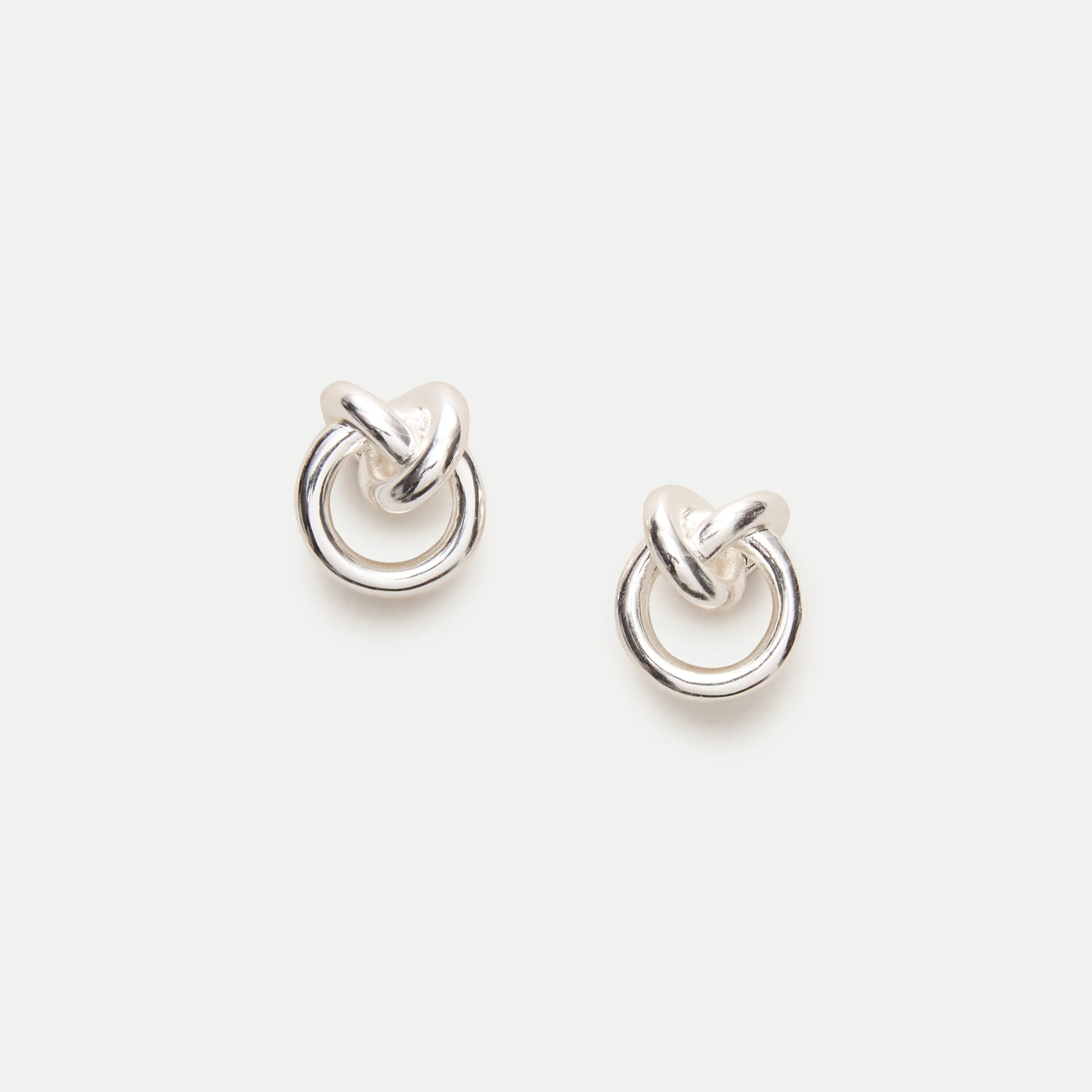 Sculptural knot stud earrings | J. Crew US