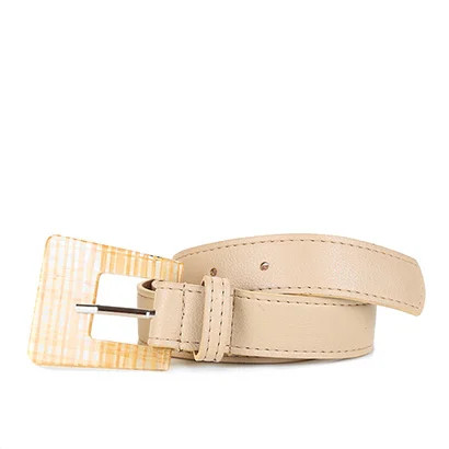 Cinto Atelier dos Cintos Croco Fivela Quadrada Feminino - Feminino | Zattini (BR)