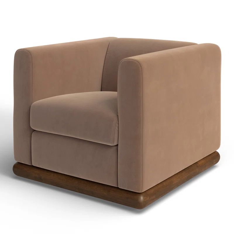 Jianna Velvet Swivel Barrel Chair | Wayfair North America