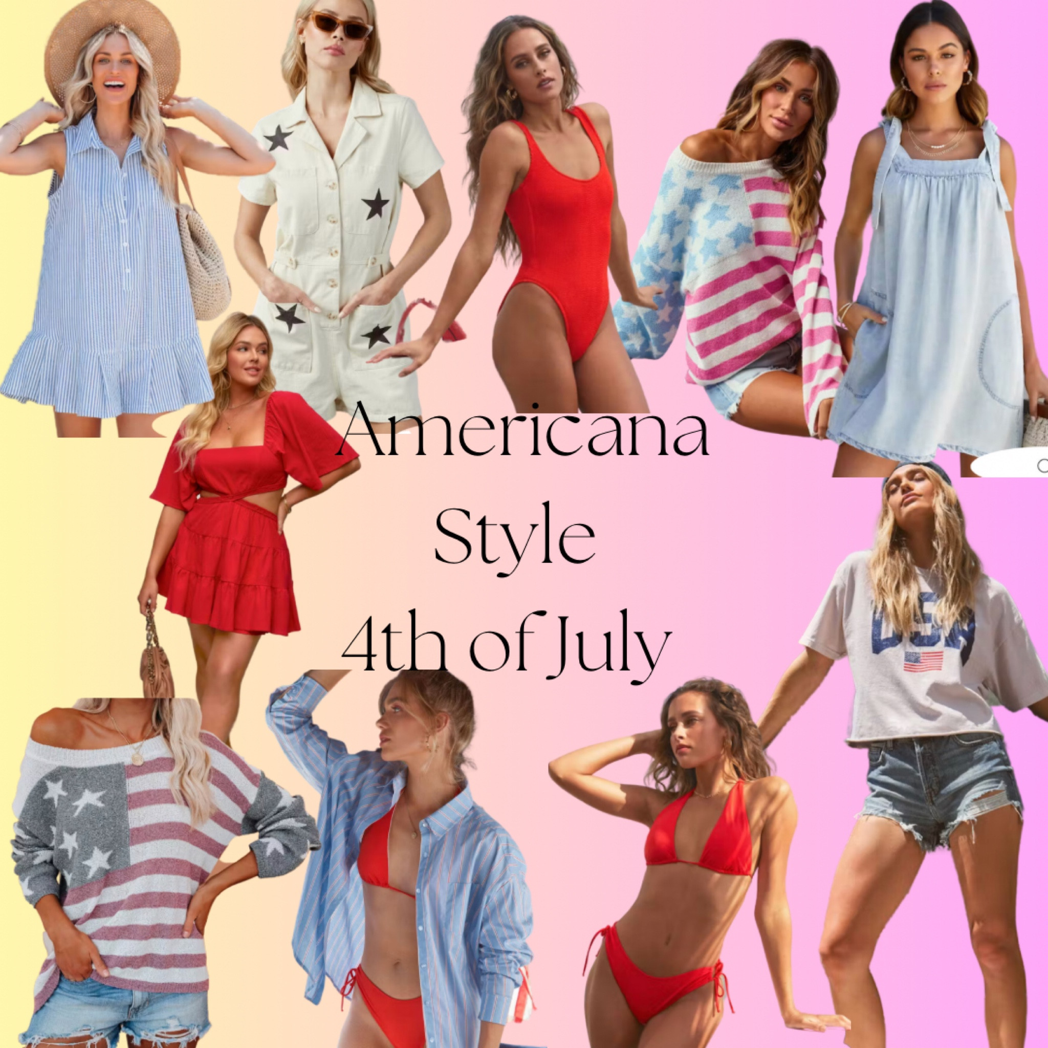 4th of July Americana Style 
#Allamerican #redwhiteandblue 

#LTKstyletip #LTKunder100 #LTKSeasonal