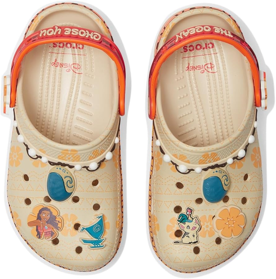 Crocs Unisex-Child Disney Moana Classic Clogs, Kids and Toddler Shoes | Amazon (US)