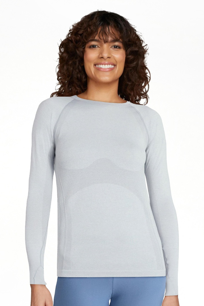 Avia Women's Seamless Tee with Long Sleeves, Sizes XS-XXXL | Walmart (US)