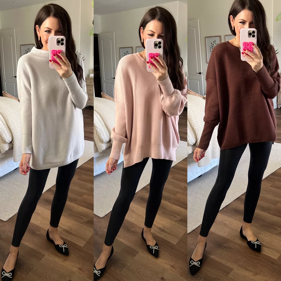 Sweater tunic  Sweaters and leggings, Outfits with leggings, Clothes