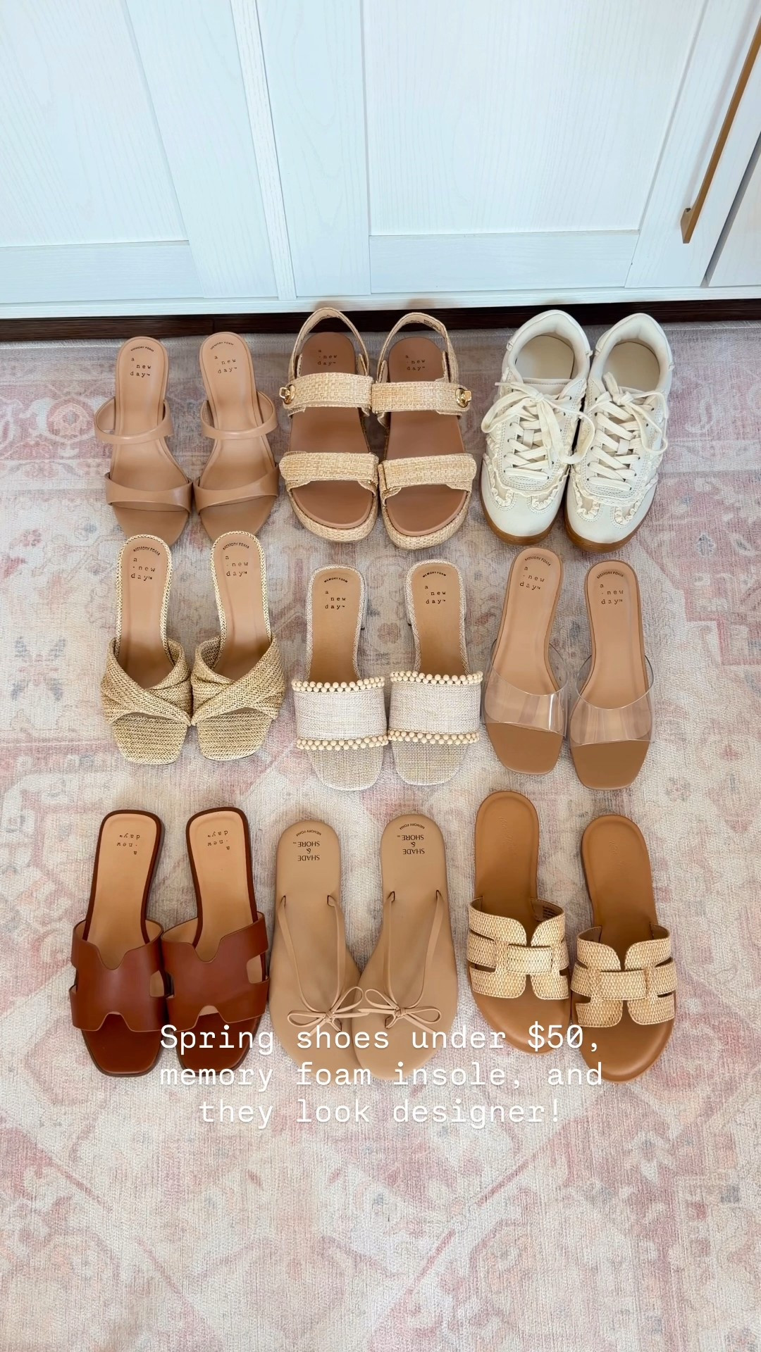 Designer looks for less and comfortable!
Flat sandals size 5.5
Heel sandals size 5
Sneakers size 6

#LTKSaleAlert #LTKootd #LTKgrwm