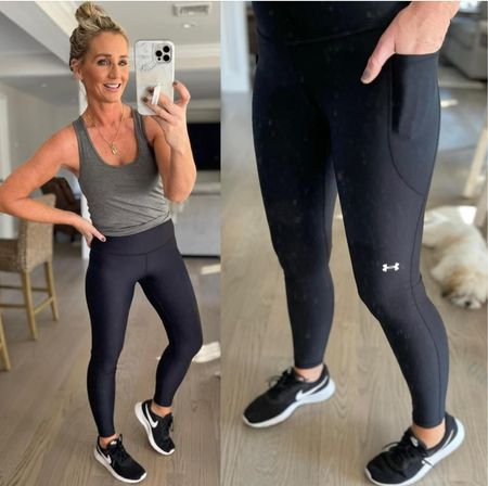 These UNDER ARMOUR leggings are the best for running! No slipping and the side pocket is the perfect size for my phone!!  49% off for BLACK FRIDAY 👏🏻 TTS 

#LTKunder50 #LTKsalealert #LTKfit