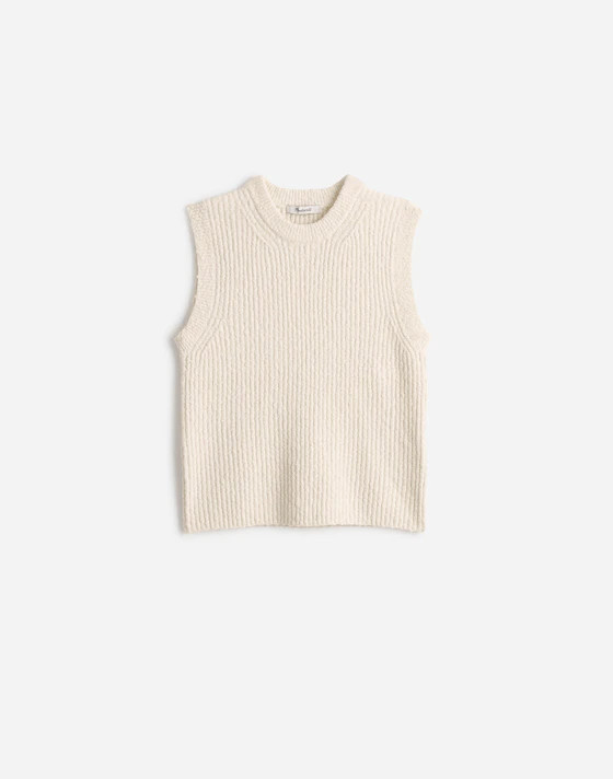 Boucl&eacute;-Knit Sweater Tank | Madewell | Madewell