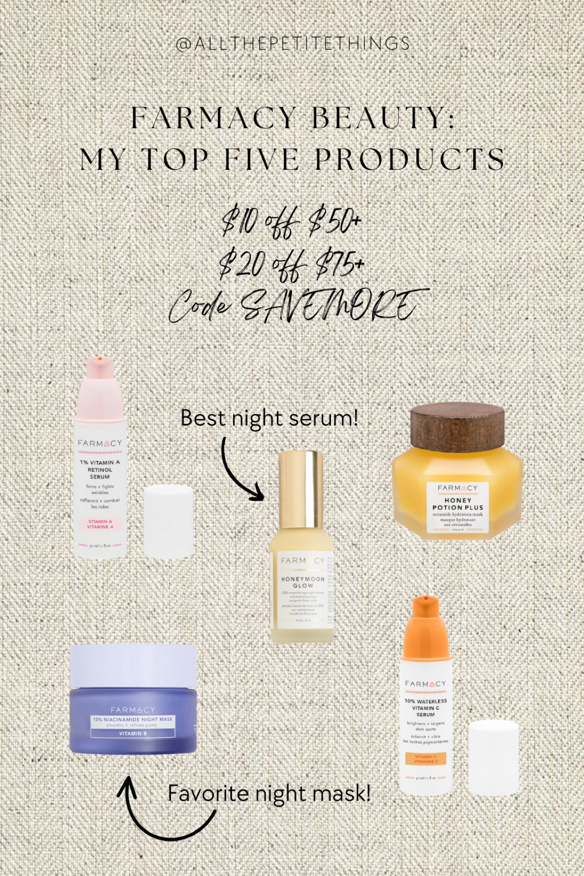 Farmacy Beauty is having a major sale! Get $10 off $50+ or $20 off $75+ with code SAVEMORE. Sale ends at midnight on 2/20 💚

#LTKsalealert #LTKunder50 #LTKbeauty