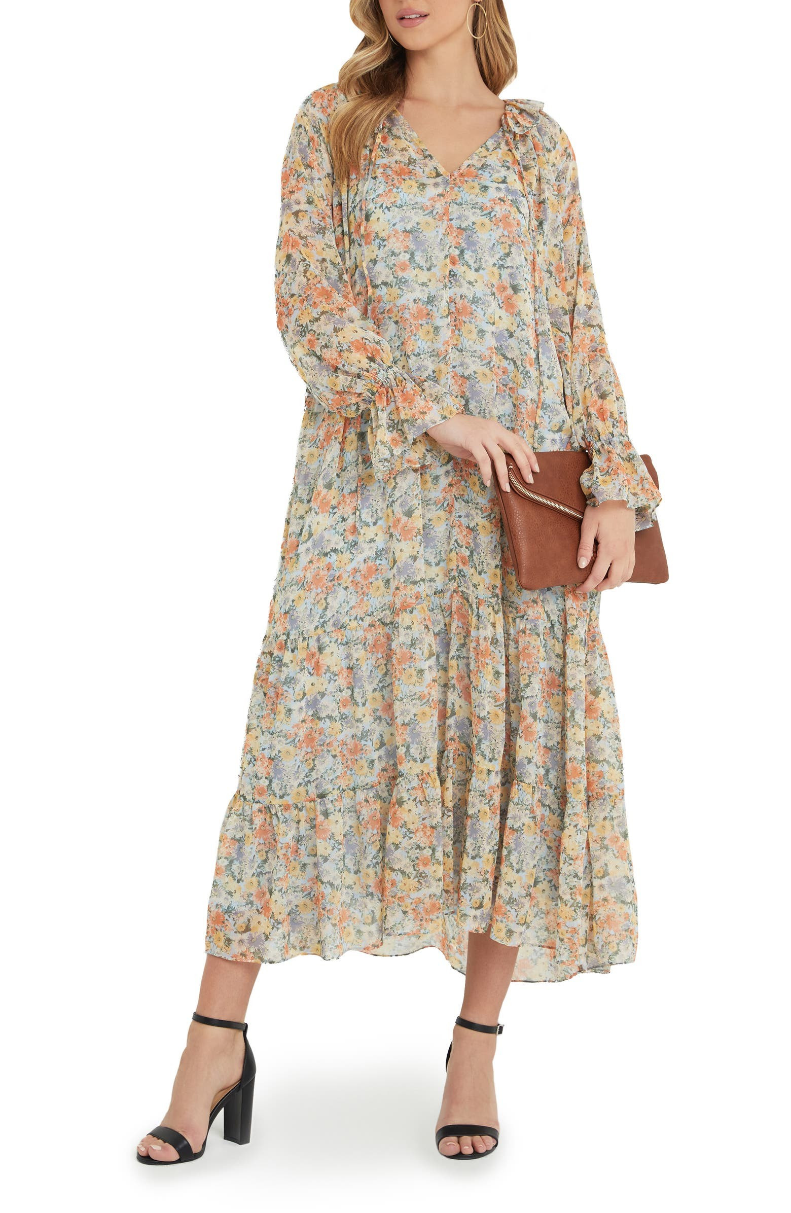 Floral Tiered Maxi Dress | Nordstrom