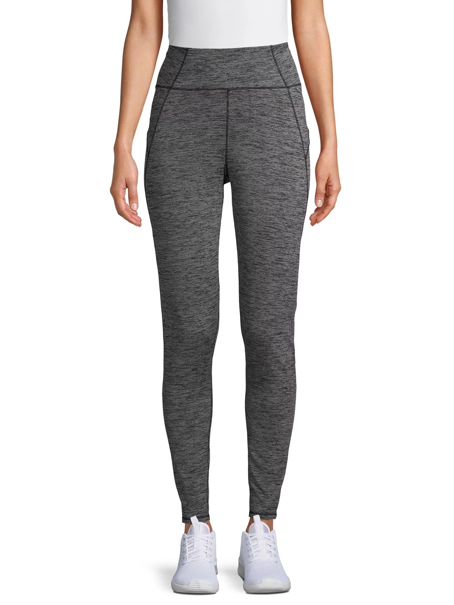 ClimateRight by Cuddl Duds Women's Plush Warmth High Waisted Long Underwear Thermal Leggings | Walmart (US)