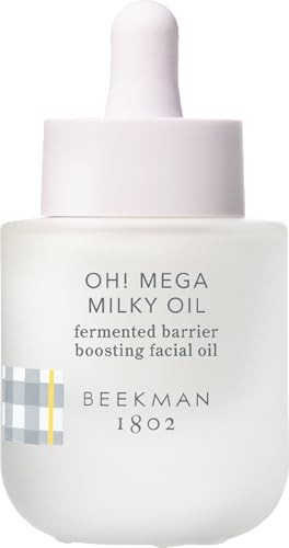 Beekman 1802 Oh! Mega Milky Facial Oil – Hydrating Vitamin C & Niacinamide Serum – Repairs Skin Barrier & Reduces Dark Spots – Fragrance Free, Sensitive Skin Safe – Packaging May Vary – 1 Fl Oz | Amazon (US)
